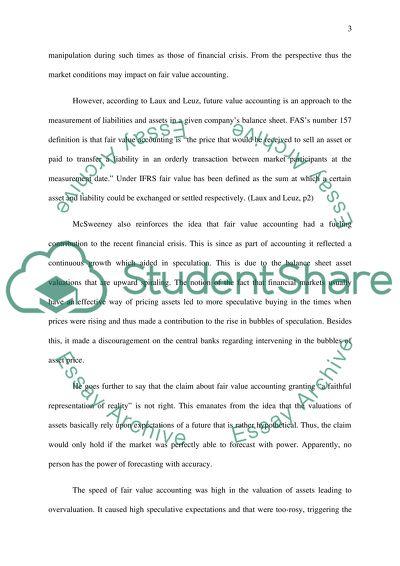 Fair Value Accounting