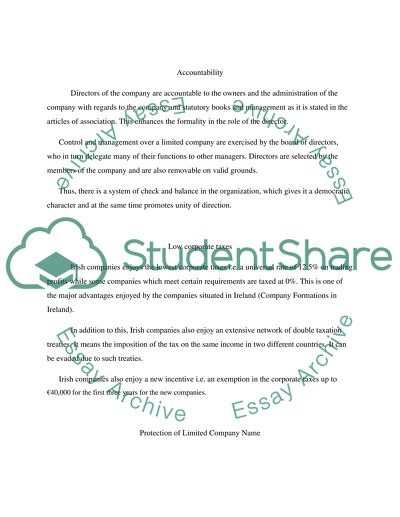 Registration as a Private Limited Company in Ireland