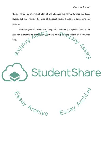 Blues Features in Jazz