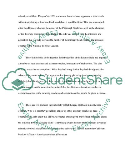 Concept of the Rooney Rule