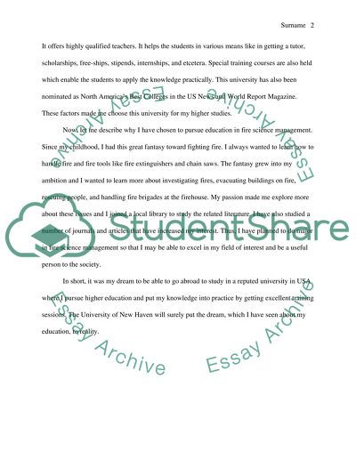 University Personal Statement