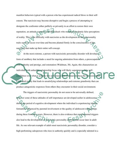 Narcissistic personality disorder