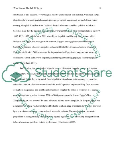 What Caused the fall of Egypt