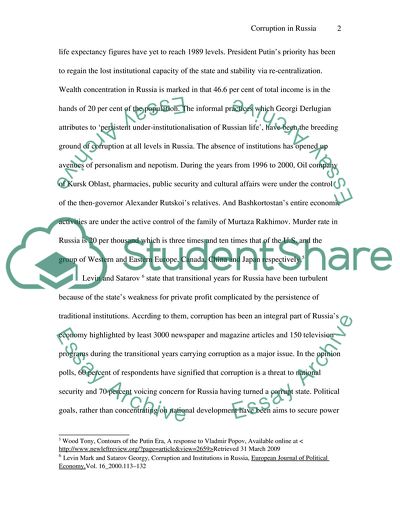 Effects of the Corruption and Human Rights Violations