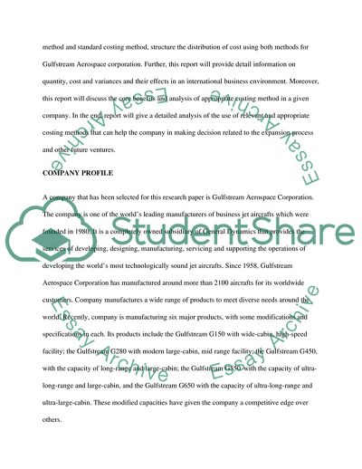 Management Accounting Process
