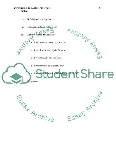 Should Immigration Be Legal