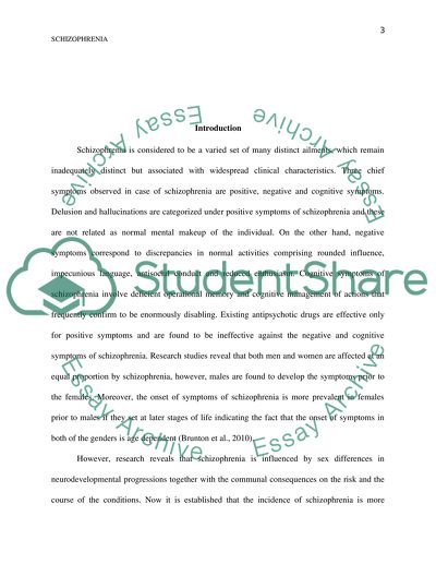 Schizophrenia in Young Women and Men