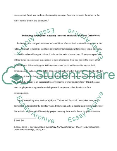 Communication Technology And Its Impact On Social Interaction