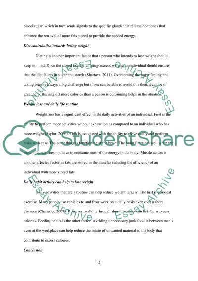 Gaining and Losing Weight