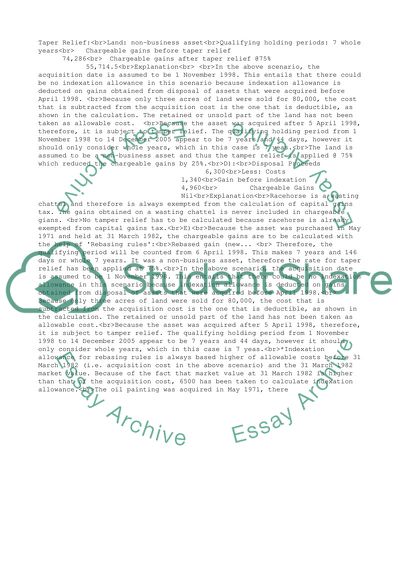 Taxation Research Paper