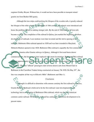 The First American Railroad