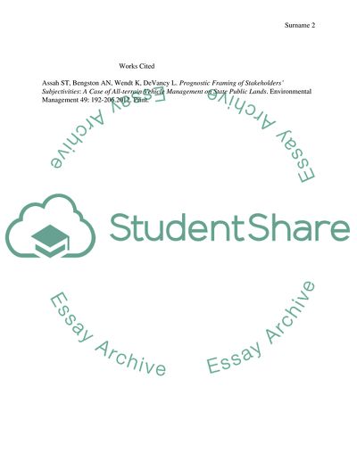 Recreational Land Use Planning and Management