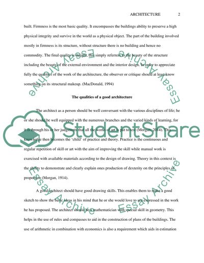 MY MAJOR (Architecture)