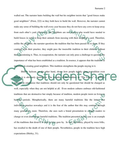 Literary Works in Traditions