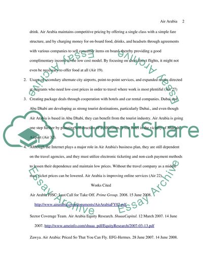 Possible Problems in Air Arabias Future