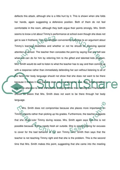 Observations about the communication skills