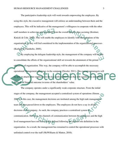 Human Resource Management Challenges at Gesuri Lloyd