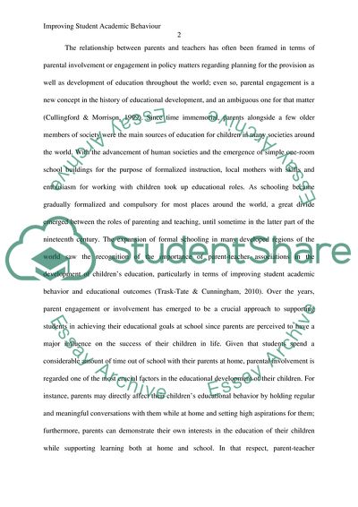 essay on student behaviour in class