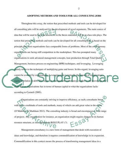 Adopting Methods and Tools for All Consulting Jobs