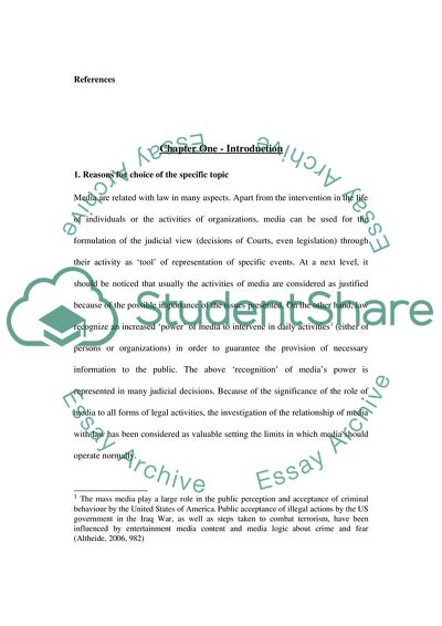 The Influences of Media on the Law