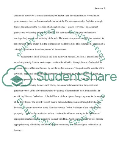 Participation in the Sacramental Life of the Church