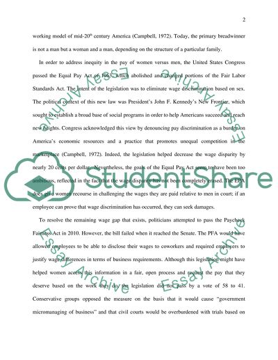 Womens Equality in Pay