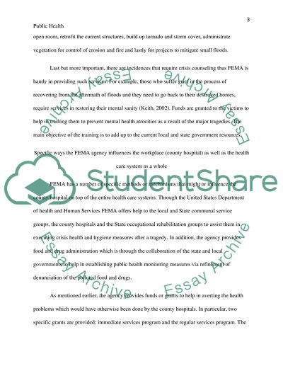 The State Health Departments as Part of the Department of Health and Human Services