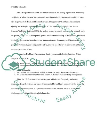 Discussion unit 9 public health