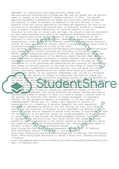 Organization and Organizational Change