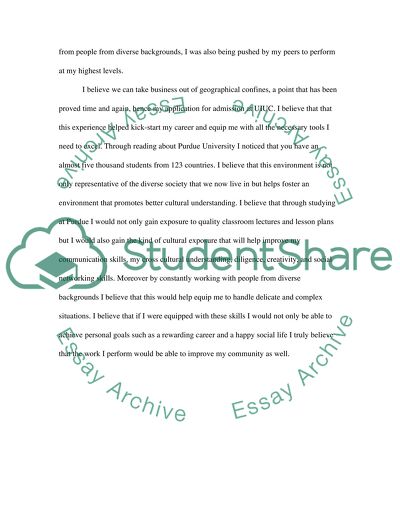 How a Purdue Education Would Help Me Attain My Personal Goals