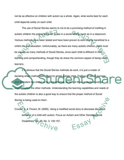 Disruptive Behavior of a Child with Autism by Shannon Crozier