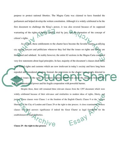 Evaluation of the Strategy of Magna Carta