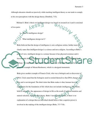 Intelligent Design is it Science