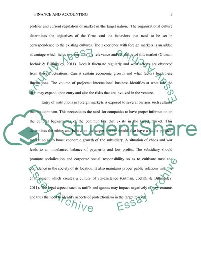 Evaluating Markets to Invest Abroad