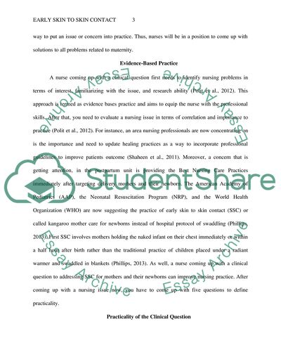 Early Skin to Skin Contact