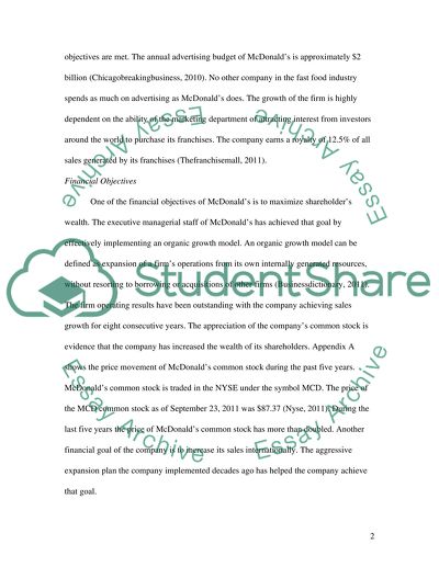 Marketing Plan: McDonalds North America