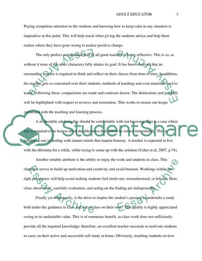 Challenges, Strengths and Weaknesses of Adult Educators