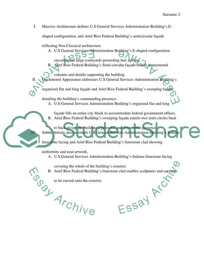 comparing two buildings essay