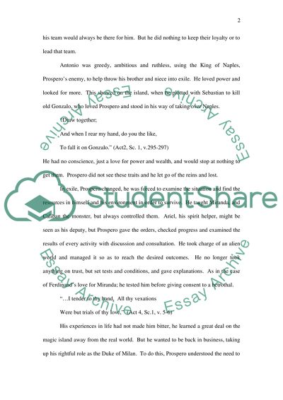 Prosperos Mistakes in The Tempest