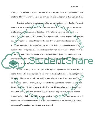 The Actual Concepts Portrayed by Shakespeare