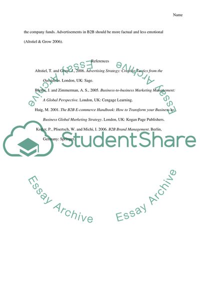 Business-to-Business: Pitfalls and Opportunities