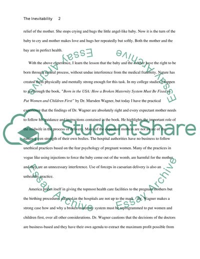 The Inevitability of Natural Childbirth