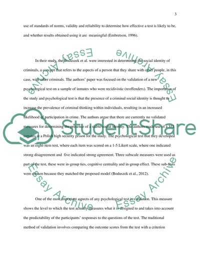 Measure of Criminal Social Identity