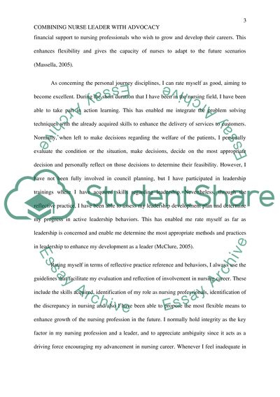 Combining Nurse Leader with Advocacy