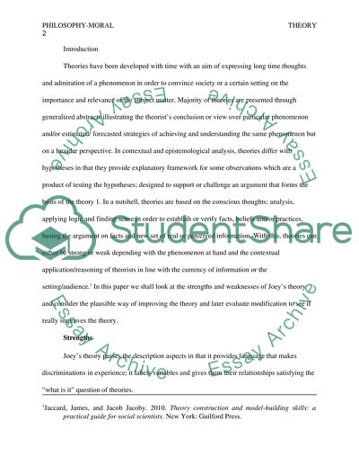 Philosophy - Moral Theory