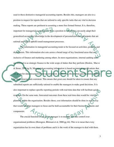 Use of Accounting Information by Managers May Not Lead to the Best Decision