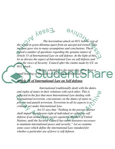 International Law and Terrorism