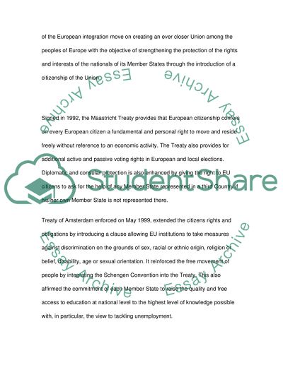 Freedom of Movement in EU