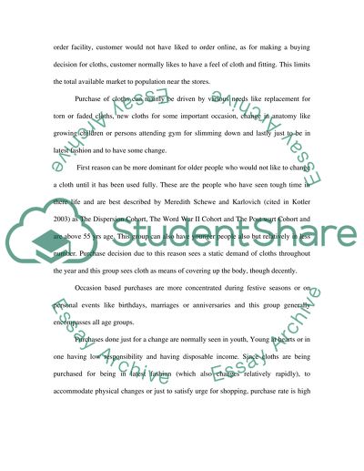 Marketing Management College Assignment