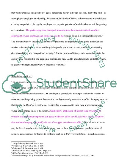 Employment & Industrial Relations Law